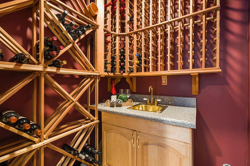 basement wine cellar