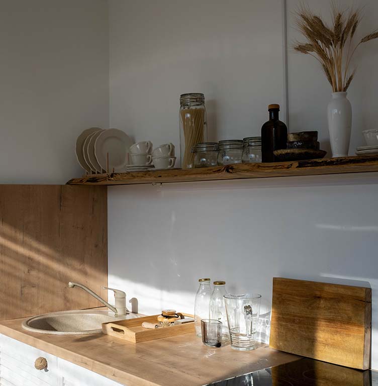 kitchen with countertop